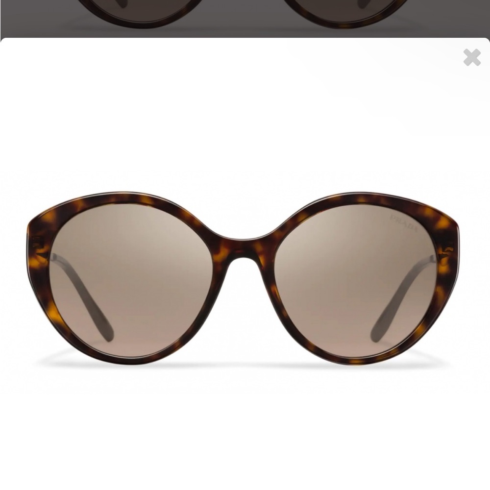 Prada Brown Tortoiseshell Cat-Eye Sunglasses